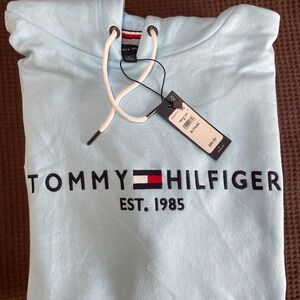 New Tommy Hilfiger Baby Blue Hoodie XL with tag on